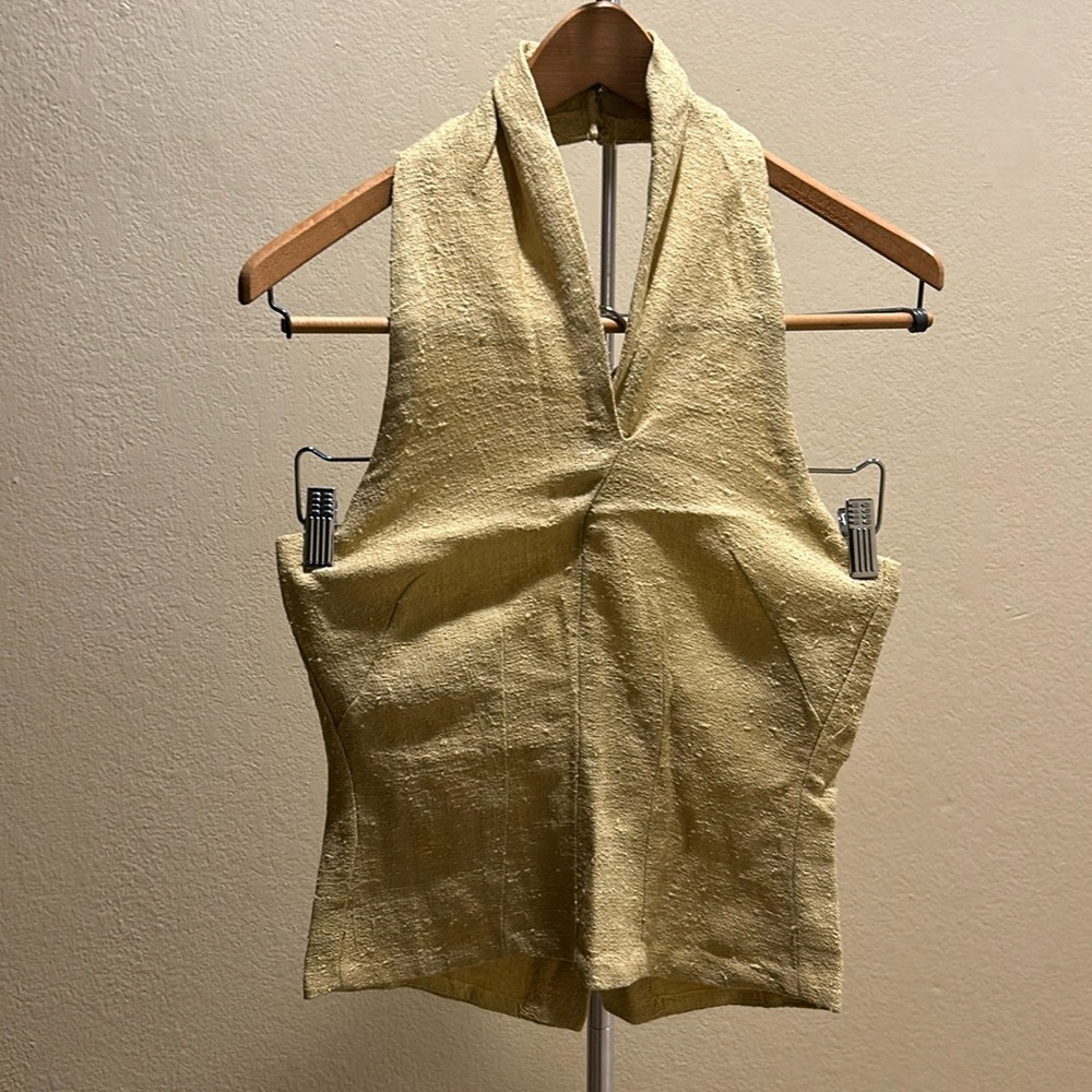 Vintage Citron Halter Top